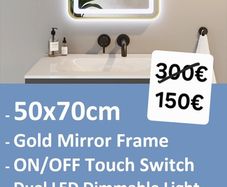 LED Bathroom Mirror Antifog Demister