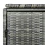 Double Wheelie Bin Shed Poly Rattan Anthracite 148x77x111 cm Image 4