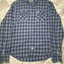 Superdry Mens Long Sleeve Shirt Size Medium Blue Check Image 2