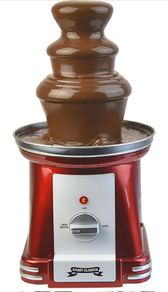 Stage Chocolate Fountain 90 Watt | 31.5 cm high with Stainless Steel Tower | 750 Gram Capacity | Retro Look | Great for Children's Birthdays and Weddings (FREE POSTAGE)