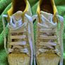 Ecko Red Women's Gold & White Monogram Trainers - Size 4 Image 4
