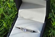 18ct White Gold Diamond Engagement Ring