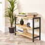 3 Tier Natural Bamboo Shoe Rack, Easy Assembly & Strong Design  Ideal for Corridor,Bedroom,Bathroom,Hallway & Small Spaces Large Capacity Up to 9 Pairs of Shoes(55x70x25cm) Image 7