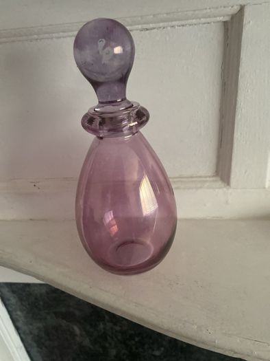 Vintage glass perfume bottle