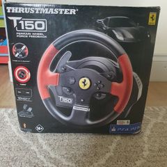 Thrustmaster T150 steering wheel and pedals