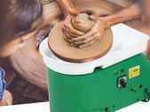 BRAND NEW Light Green 350W 24cm Brushless Electric Pottery Wheel Machine for Student and Amateur electric pottery wheel Ceramic Shaping Tool