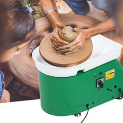 BRAND NEW Light Green 350W 24cm Brushless Electric Pottery Wheel Machine for Student and Amateur electric pottery wheel Ceramic Shaping Tool
