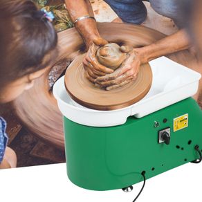 BRAND NEW Light Green 350W 24cm Brushless Electric Pottery Wheel Machine for Student and Amateur electric pottery wheel Ceramic Shaping Tool