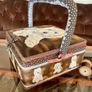 Vintage Sewing Basket West Highland Terrier Arnotts 20th Century VGC Image 2