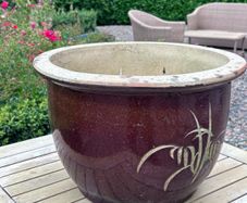 Wide garden pot