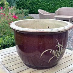 Wide garden pot