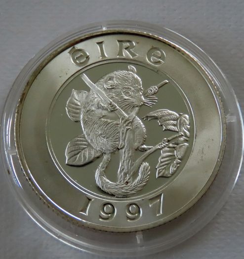 Rare Ireland Silver 25 Euro 1997 Proof Dormouse - Only 1000 mintage
