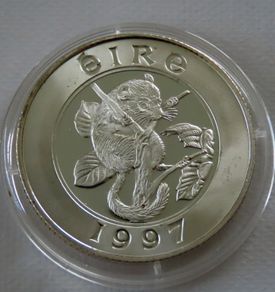 Rare Ireland Silver 25 Euro 1997 Proof Dormouse - Only 1000 mintage