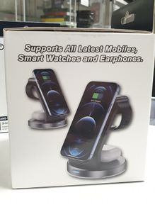 3 in 1 wireless Fast charging mobile phone desktop stand headset wireless charging (ANG-W12)