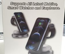 3 in 1 wireless Fast charging mobile phone desktop stand headset wireless charging (ANG-W12)