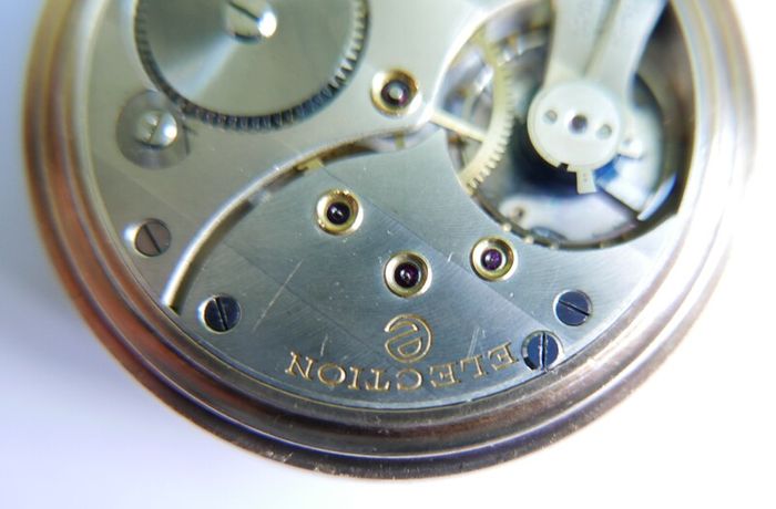 Vintage Chronometre Election Gold Plated Pocket Watch Mechanical  Retro Vintage, the watch works well and keeps time