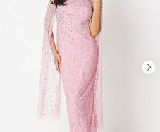 embellished coast long pink dress