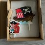 pirate ship cake topper and candle no 6 Image 5