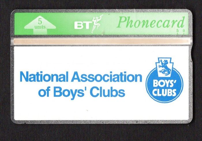 1993 United Kingdom 5 unit British Telecom National Association Of Boys Clubs (Landis & Gyr) Phone card