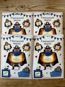 32 x Pirate Themed Party Invitations