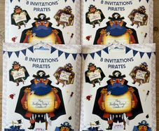 32 x Pirate Themed Party Invitations