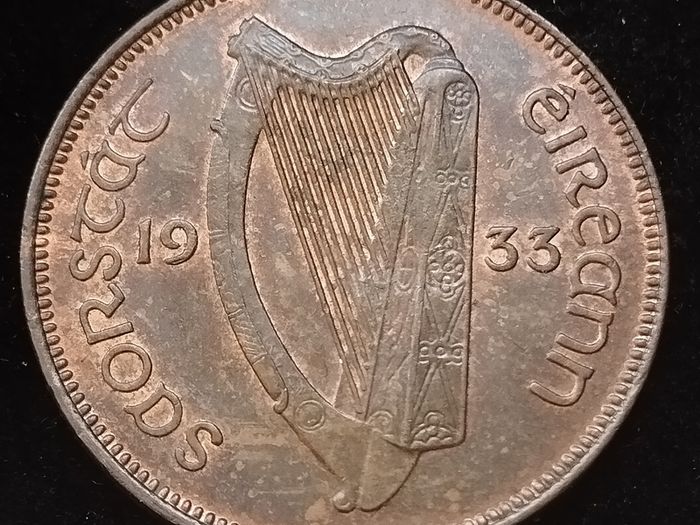 Ireland - 1933 - Half Penny - AU - KM.2 - [2419]