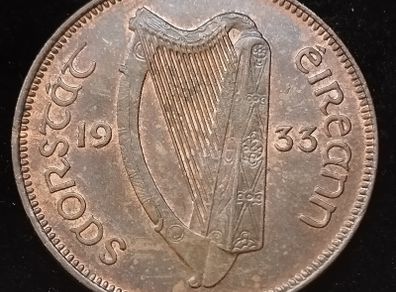 Ireland - 1933 - Half Penny - AU - KM.2 - [2419]