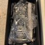 Galway Crystal set of 2 glass candlesticks and candles Image 2