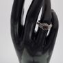 925 Vintage Sterling Silver Garnet Spiral Ring Image 10