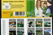2009 Ireland 25 Years of An Post Self-ahsevie Commemorative Stamps Booklet Mint Never Hinged (MNH)