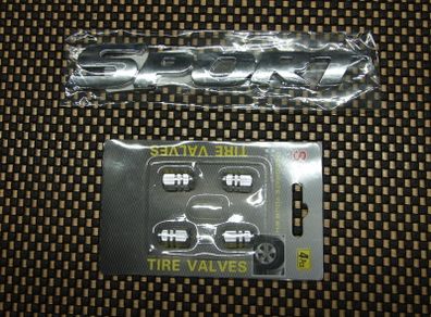 Sports badge and valve caps
