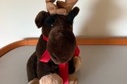Vintage moose soft toy