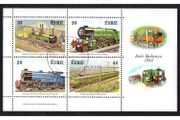 1984 Ireland 150th Anniversary of Irish Railways Miniature Sheet Fine Used with Dublin (Baile Atha Cliath) Cancel