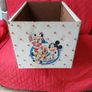 Vintage American Toy Mickey Mouse Wooden Toy Chest / Storage Box Image 8