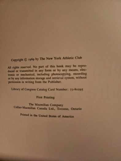 The First Hundred Years.  A Portrait Of The NYAC.First Edition 1969 Large Volume Hardback With Dustjacket In Good Condition.  See Photos For Same.