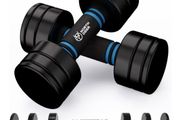 Northdeer Steel Dumbbells Ultracompact Adjustable 2.5kg 5kg 7.5kg 10kg 15kg 25kg Chrome Dumbbell with Foam Handles Home Gym Workout Choice of Size