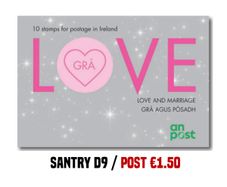10 Pcs Love and Marriage National Stamps