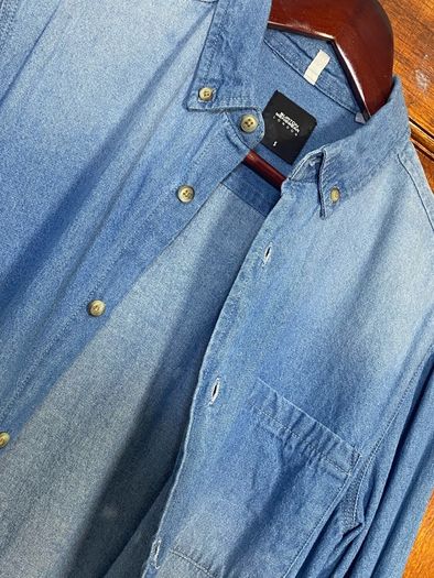 NEW Burton Menswear shirt long sleeve denim Small