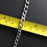 925 Silver - Flat Curb Chain Bracelet Image 8