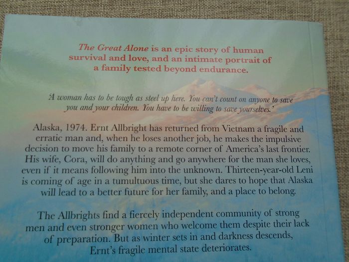 The Great Alone, Kristin Hannah, Paperback book, Fiction, Book