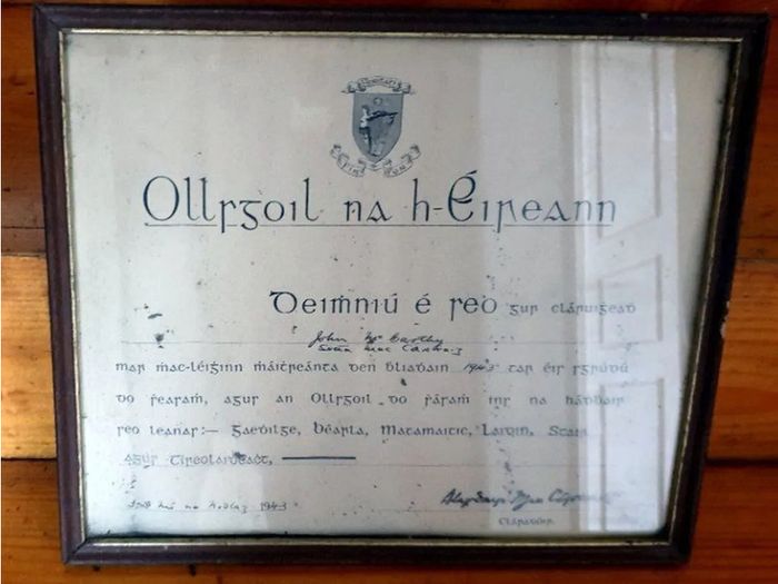 Vintage 1943 National University Ireland Cert'