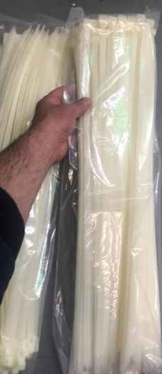 Large 22" White Heavy Duty Cable Ties 550 mm
