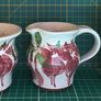 Judy Greene Pottery Fuchsia Range  Milk Jug & Sugar Bowl Set Image 4
