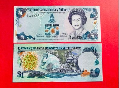Cayman Islands 1 Dollar  1503 -2003  ( UNCIRCULATED )  PICK 30a Commemorative  Issue