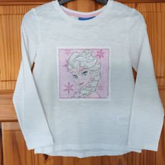 Girls Top - Elsa -Two Way Sequins: Age 5-6 Years
