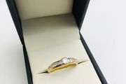 18ct Yellow &amp; White Gold Diamond Eternity Ring