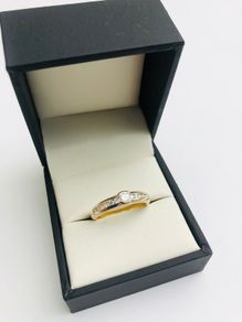 18ct Yellow & White Gold Diamond Eternity Ring