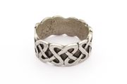 Sterling Silver Celtic Knot Ring, Full British Hallmarks