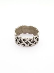 Sterling Silver Celtic Knot Ring, Full British Hallmarks