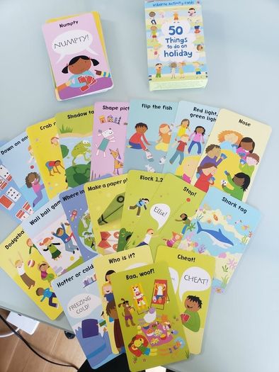 50 things to do on holidays cards